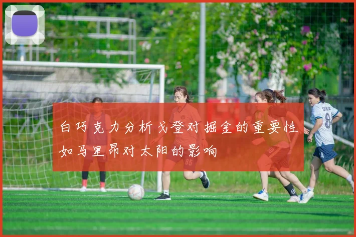 白巧克力分析戈登对掘金的重要性如马里昂对太阳的影响